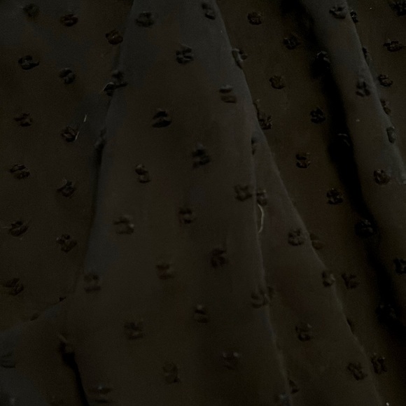 Black dress with flower buttons - Picture 2 of 5